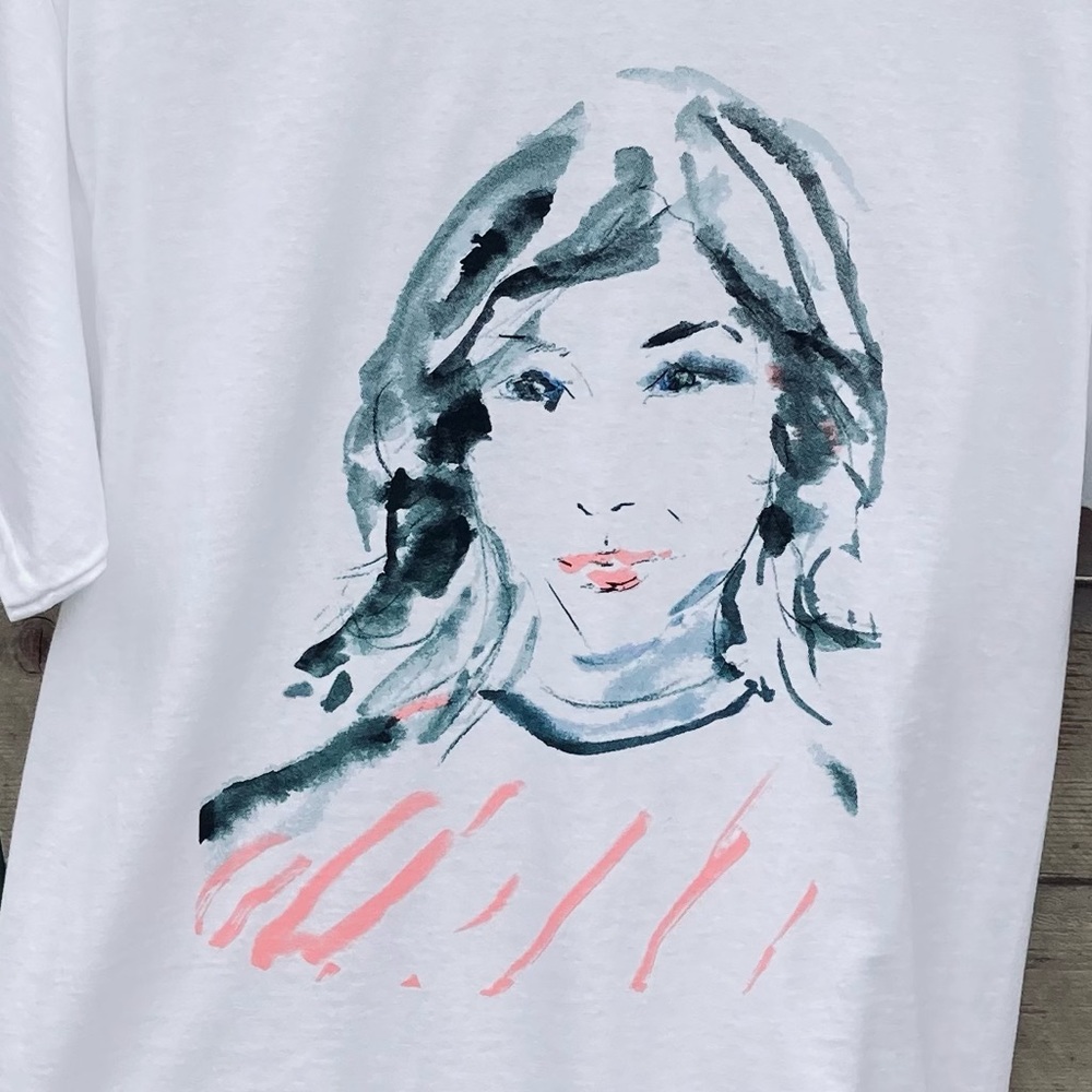 Carrie Brownstein (Sleater-Kinney, Wild Flag, Portlandia) white unisex t-shirt.